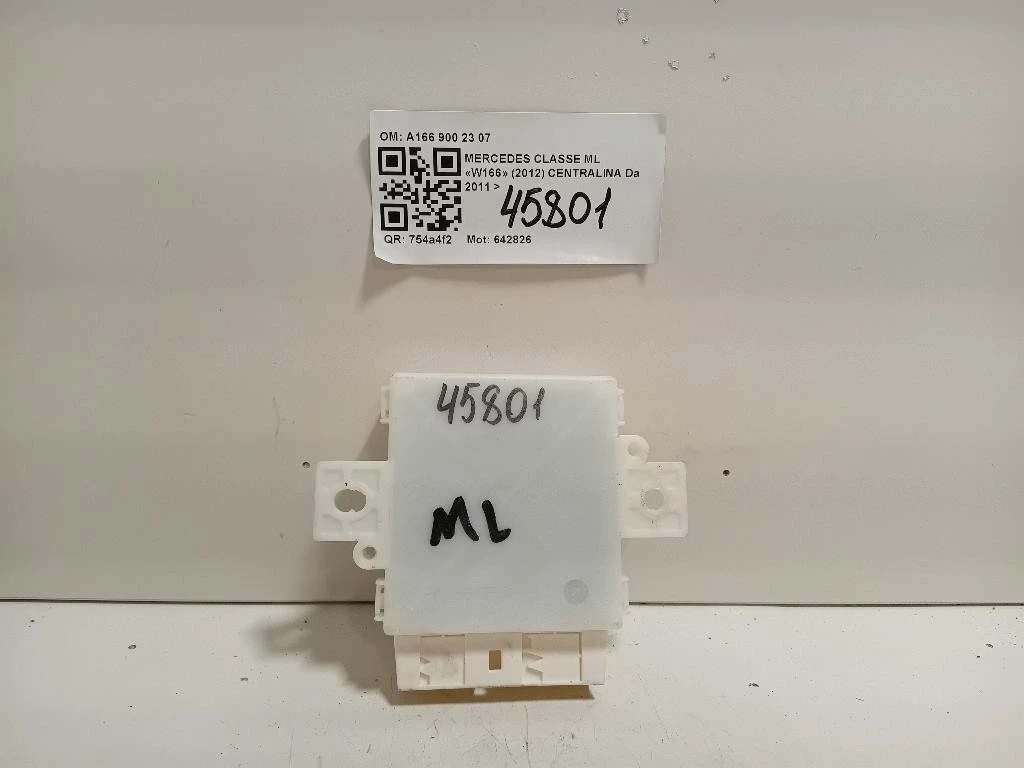 Centralina PARK Assist A166 900 23 07 Mercedes Classe ML W166 2012