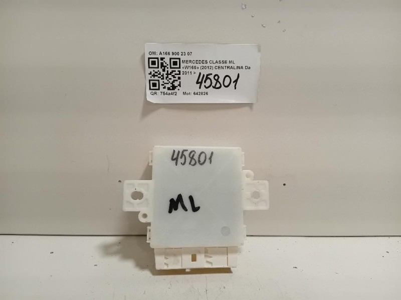 Centralina PARK Assist A166 900 23 07 Mercedes Classe ML W166 2012