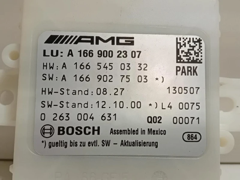 Centralina PARK Assist A166 900 23 07 Mercedes Classe ML W166 2012