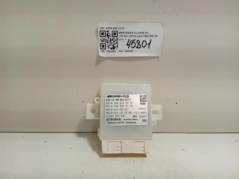 Centralina PARK Assist A166 900 23 07 Mercedes Classe ML W166 2012