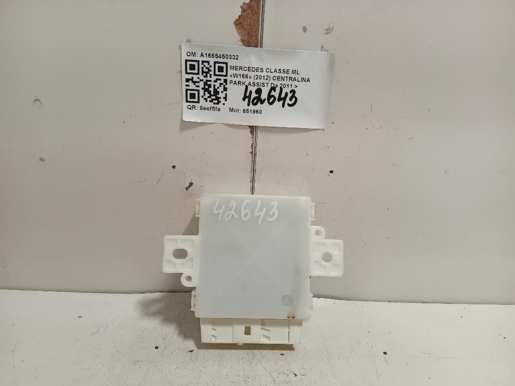 Centralina PARK Assist A1665450332 Mercedes Classe ML W166 2012