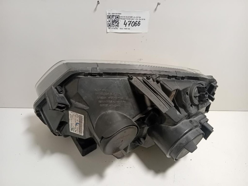 Proiettore ANT DX 260100156R ATTENZIONE AI DIFFETTI Dacia Duster I 2014