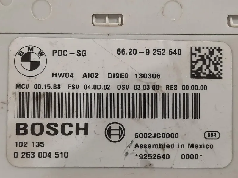 Centralina PARK Assist 6620-9 252 640 CENTRALINA PARCHEGGIO Mini MINI Cooper R56 2007