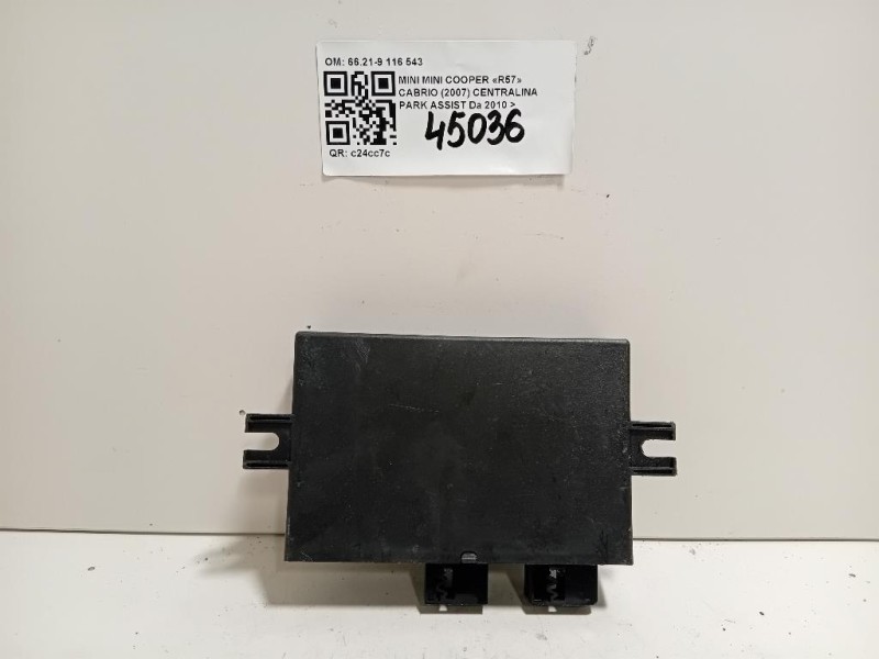 Centralina PARK Assist 6621-9 116 543 Mini MINI Cooper R57 Cabrio 2007