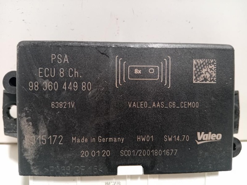 Centralina PARK Assist 9836044980 Opel Combo E 2018