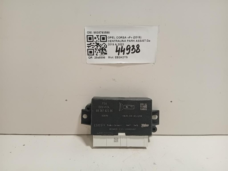 Centralina PARK Assist 9838793580 Opel Corsa F 2019