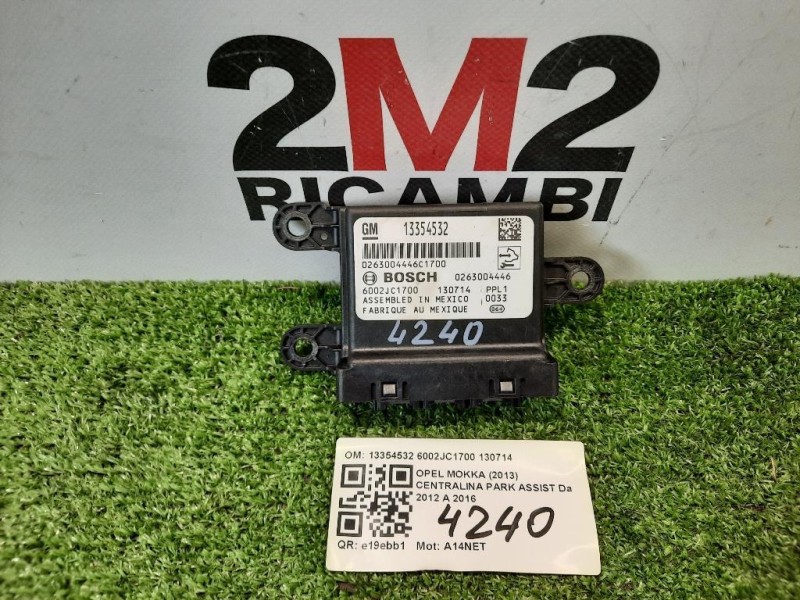 Centralina PARK Assist 13354532 Opel Mokka 2013