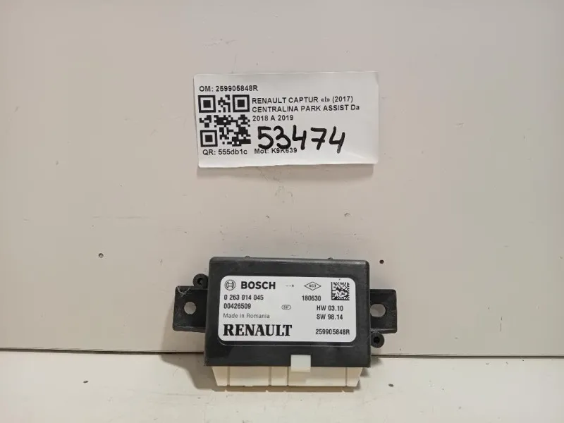 Centralina PARK Assist 259905848R Renault Captur I 2017