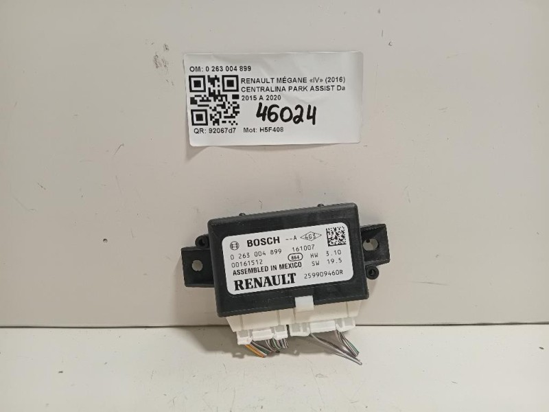 Centralina PARK Assist 0 263 004 899 Renault Mégane IV 2016