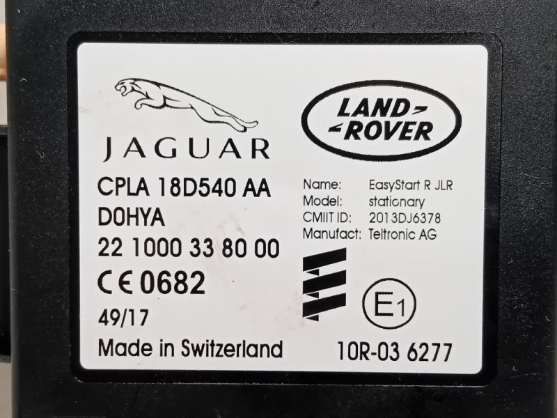 Centralina Preriscaldamento Candelette CPLA18D540AA Jaguar XE 2015