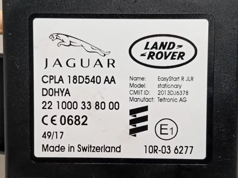 Centralina Preriscaldamento Candelette CPLA18D540AA Jaguar XE 2015