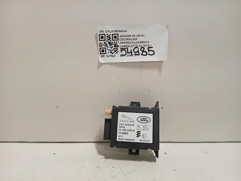 Centralina Preriscaldamento Candelette CPLA18D540AA Jaguar XE 2015