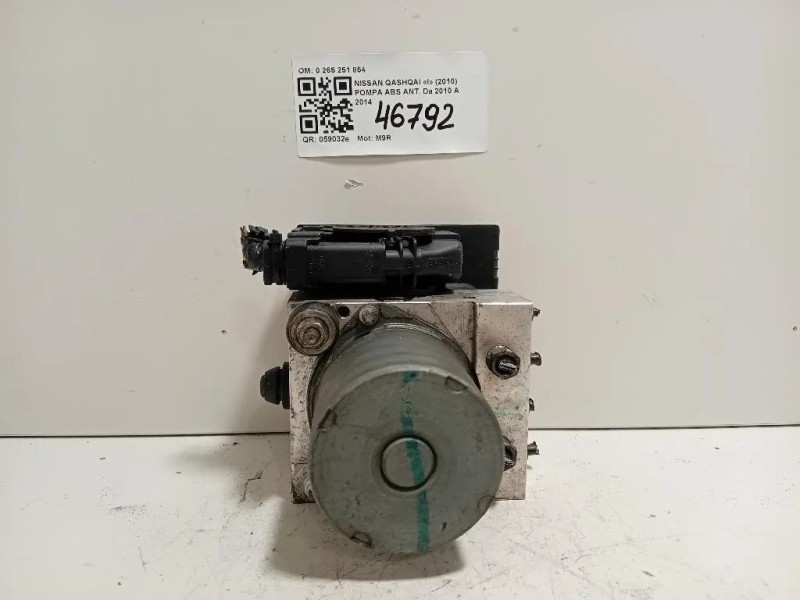 Pompa ABS ANT 0 265 251 854 0265251854 Nissan Qashqai I 2010