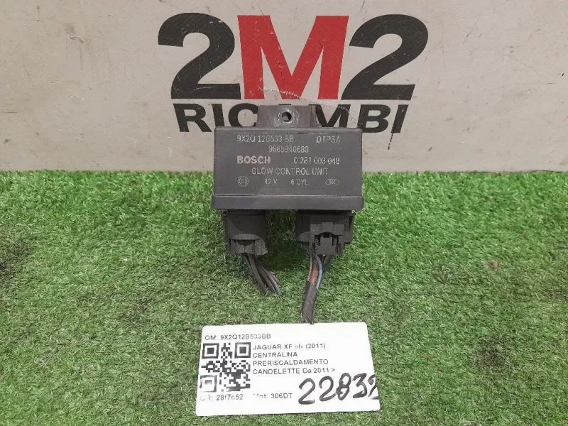Centralina Preriscaldamento Candelette 9X2Q12B533BB Jaguar XF I 2011