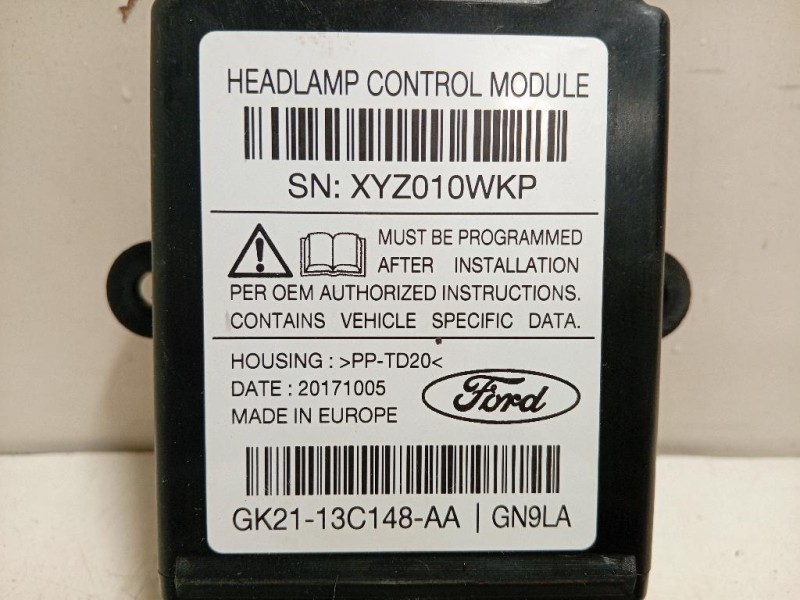 Centralina Proiettore Adattivo GK21-13C148-AA Ford Transit Custom I 2013