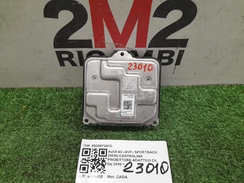 Centralina Proiettore Adattivo DX 8S0907397D Audi A3 8VF Sportback 2016