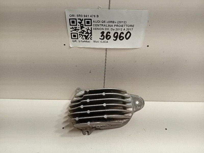 Centralina Proiettore Xenon DX 8R0 941 476 B Audi Q5 8RB 2012