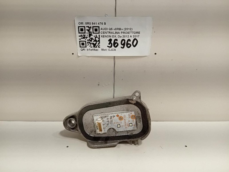 Centralina Proiettore Xenon DX 8R0 941 476 B Audi Q5 8RB 2012