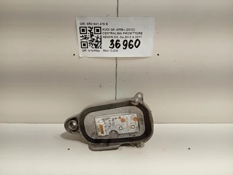 Centralina Proiettore Xenon DX 8R0 941 476 B Audi Q5 8RB 2012