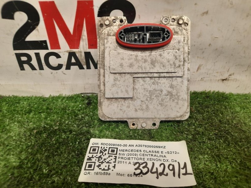 Centralina Proiettore Xenon DX 5DC009060-20 AN A2078200259KZ Mercedes Classe E S212 SW 2009