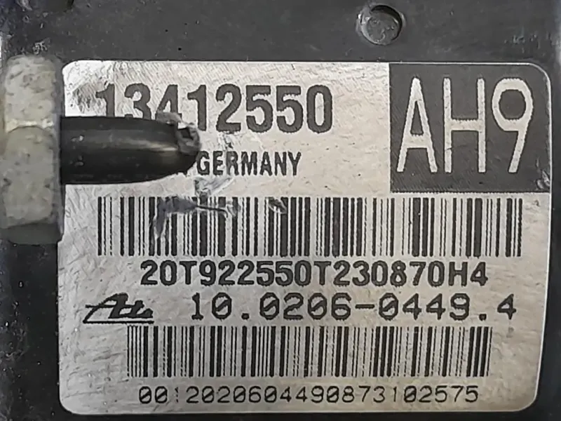 Pompa ABS ANT 13412552 Opel Astra J 2012