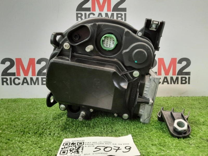 Proiettore ANT DX 52059130 Fiat 500 II 2008