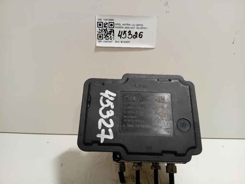 Pompa ABS ANT 13412552 Opel Astra J 2012