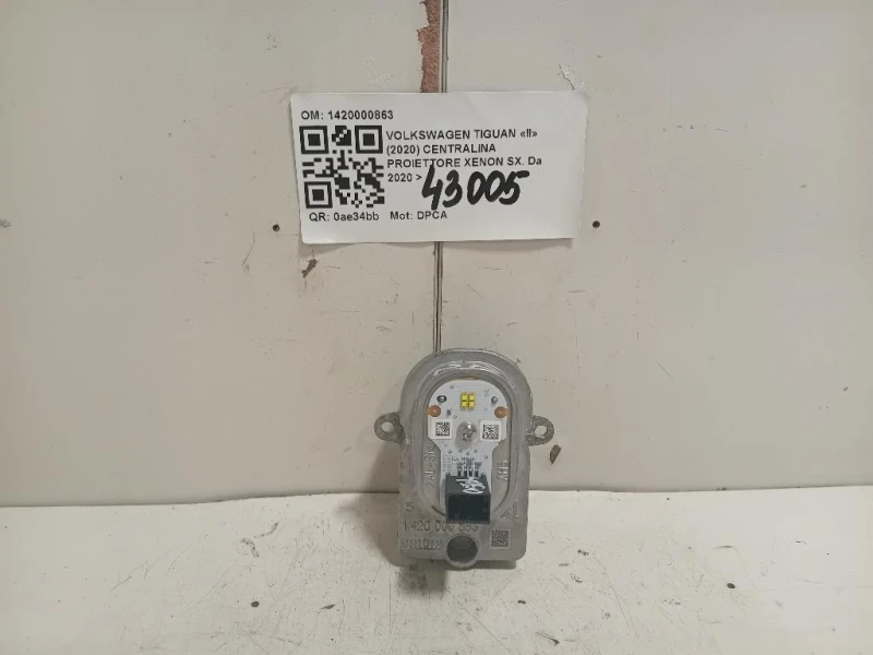 Centralina Proiettore Xenon SX 1420000863 Volkswagen Tiguan II 2020