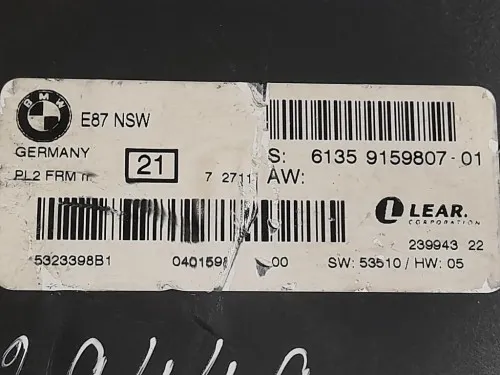 Centralina Proiettori Adattivi 9159807-01 Bmw Serie 1 E87 Berlina 2005