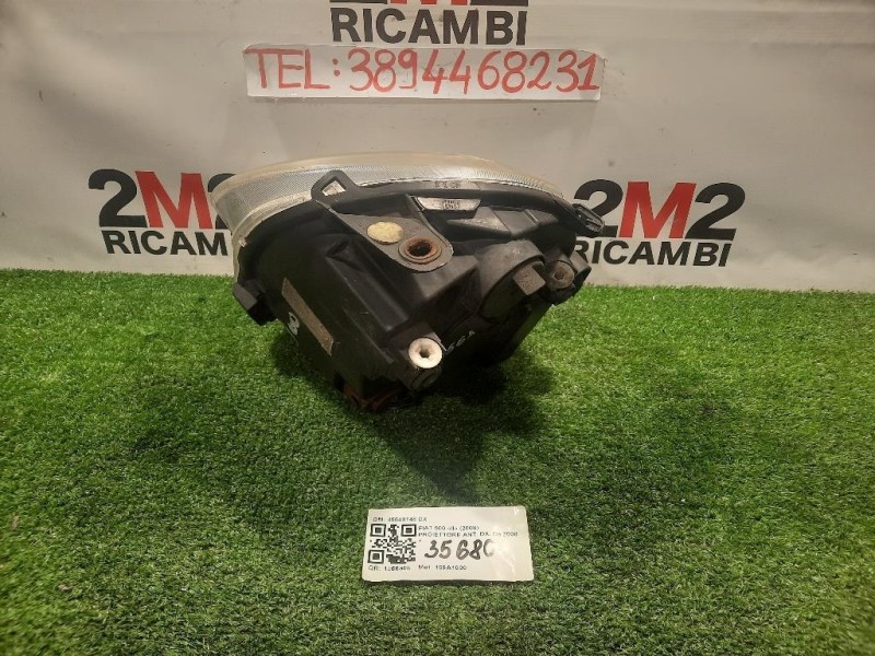 Proiettore ANT DX 45540748 DX Fiat 500 II 2008