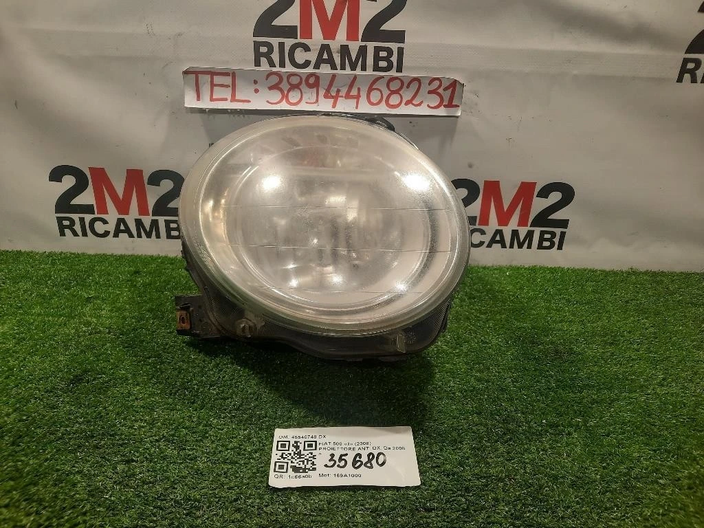 Proiettore ANT DX 45540748 DX Fiat 500 II 2008