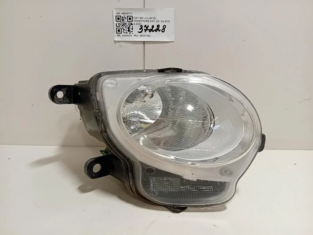 Proiettore ANT DX 45520711 Fiat 500 II 2015