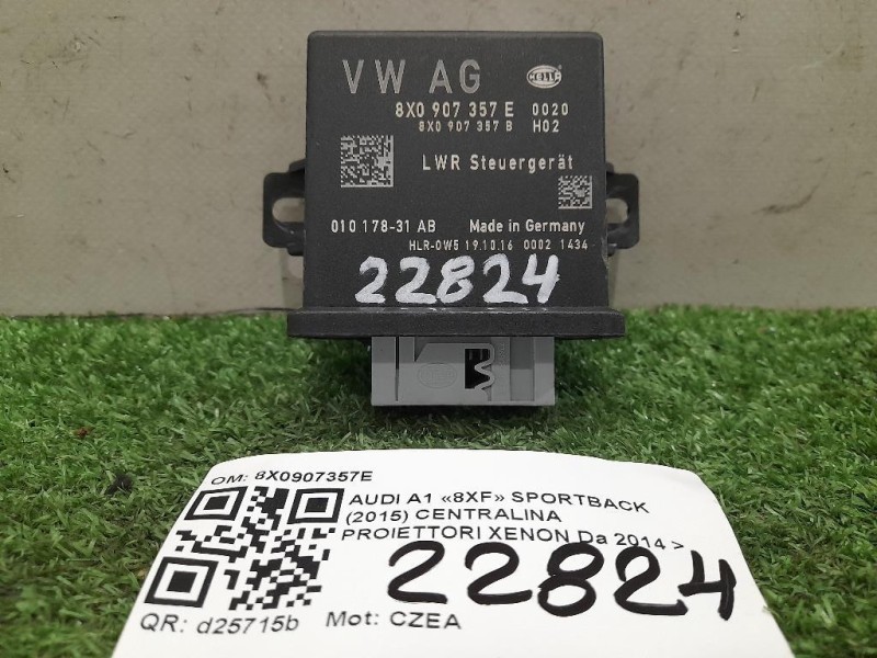 Centralina Proiettori Xenon 8X0907357E Audi A1 8XF Sportback 2015