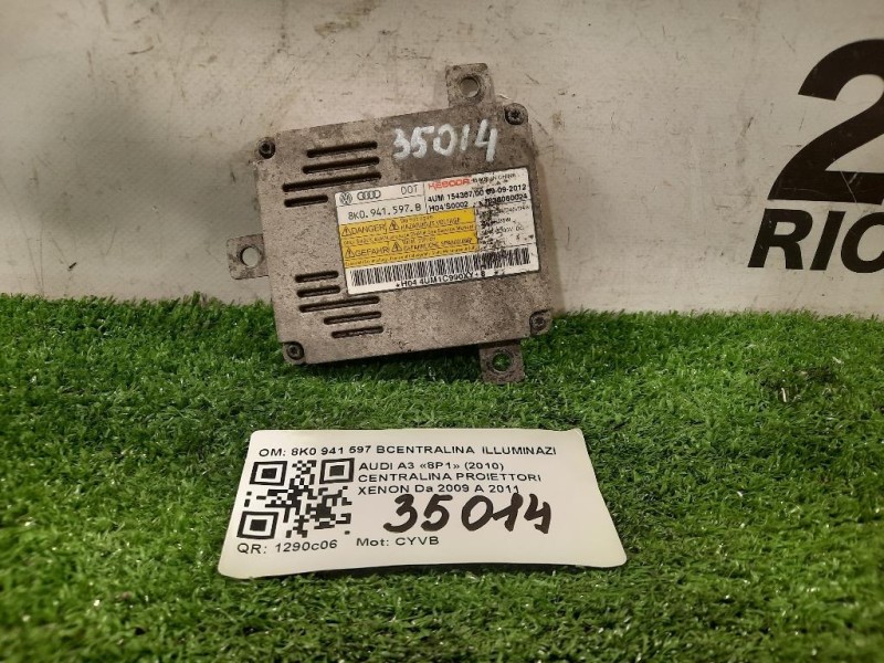 Centralina Proiettori Xenon 8K0 941 597 BCENTRALINA ILLUMINAZIONE Audi A3 8P1 2010