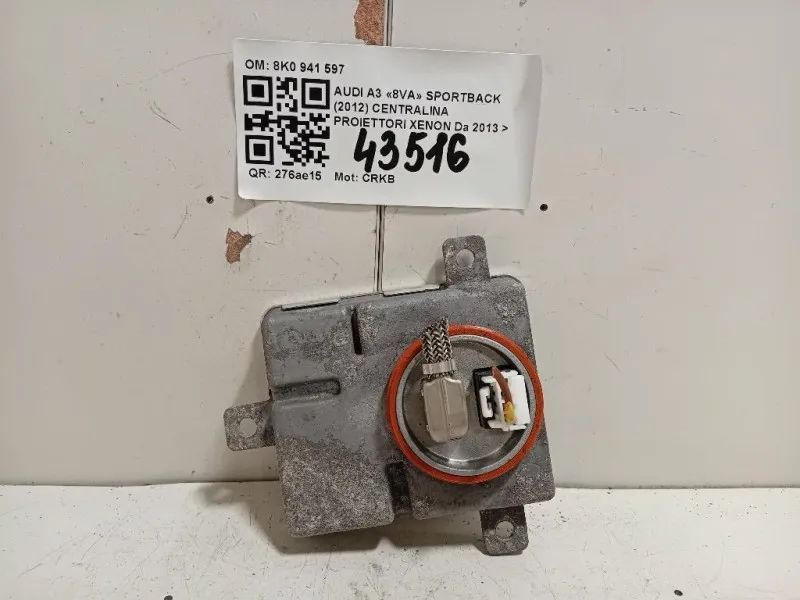 Centralina Proiettori Xenon 8K0 941 597 Audi A3 8VA Sportback 2012