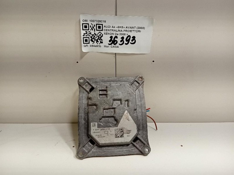 Centralina Proiettori Xenon 1307329218 Audi A4 8K5 Avant 2008