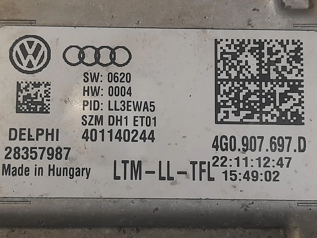Centralina Proiettori Xenon 4G0907697D Audi A5 8T3 2012