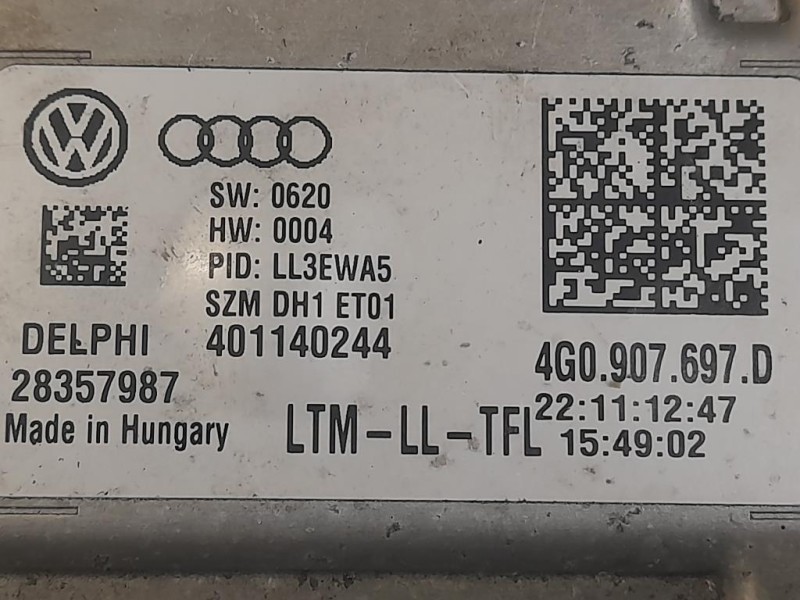 Centralina Proiettori Xenon 4G0907697D Audi A5 8T3 2012