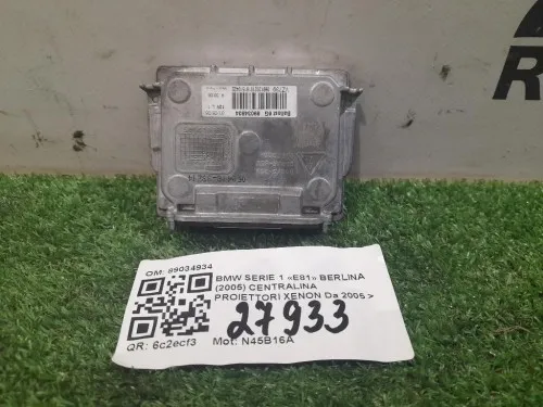 Centralina Proiettori Xenon 89034934 Bmw Serie 1 E81 Berlina 2005