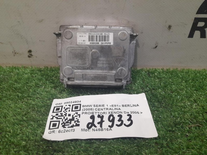 Centralina Proiettori Xenon 89034934 Bmw Serie 1 E81 Berlina 2005