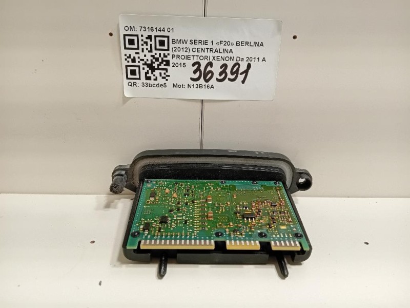 Centralina Proiettori Xenon 7316144 01 Bmw Serie 1 F20 Berlina 2012