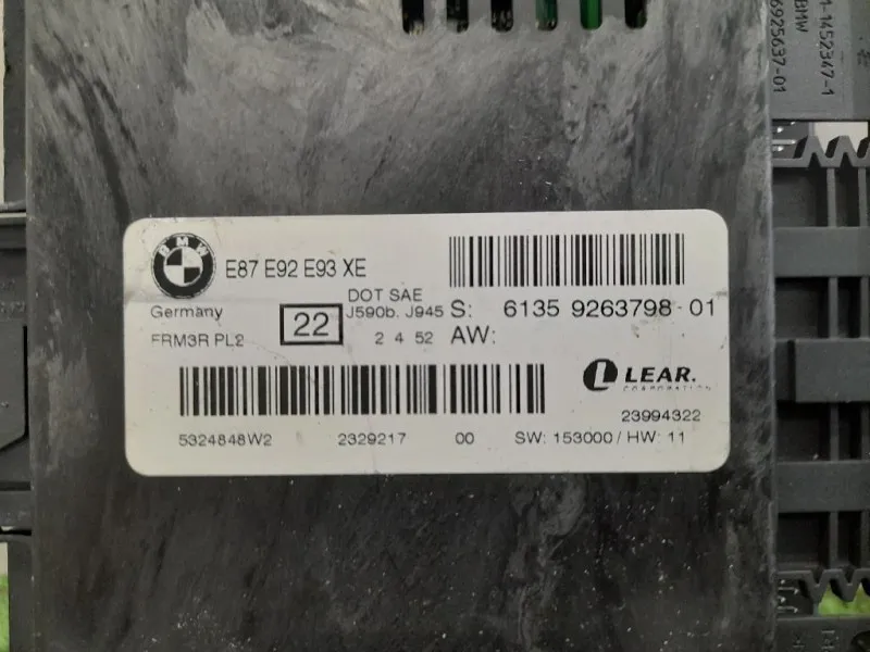 Centralina Proiettori Xenon 61359263798 Bmw Serie 3 E92 Coupe 2007