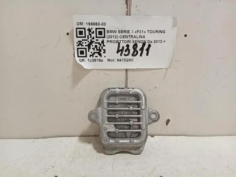 Centralina Proiettori Xenon 199660-00 Bmw Serie 3 F31 Touring 2012