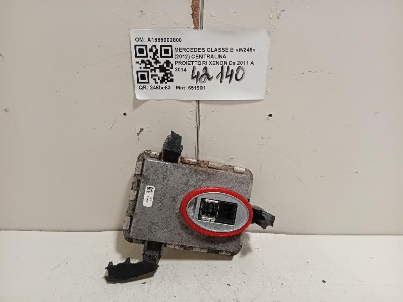 Centralina Proiettori Xenon A1669002800 Mercedes Classe B W246 2012