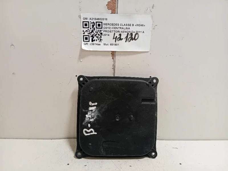Centralina Proiettori Xenon A2184602018 Mercedes Classe B W246 2012