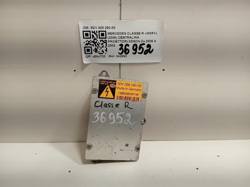 Centralina Proiettori Xenon 5DV 008 290-00 Mercedes Classe R W251 2006