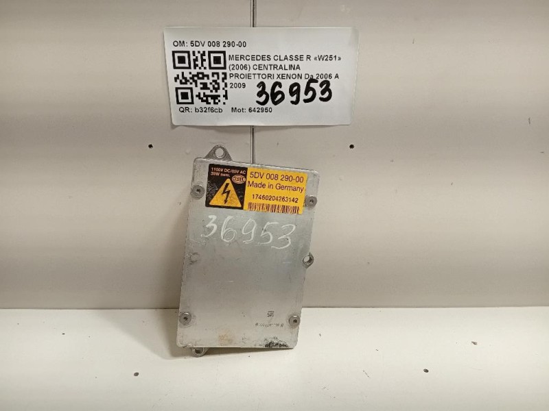 Centralina Proiettori Xenon 5DV 008 290-00 Mercedes Classe R W251 2006