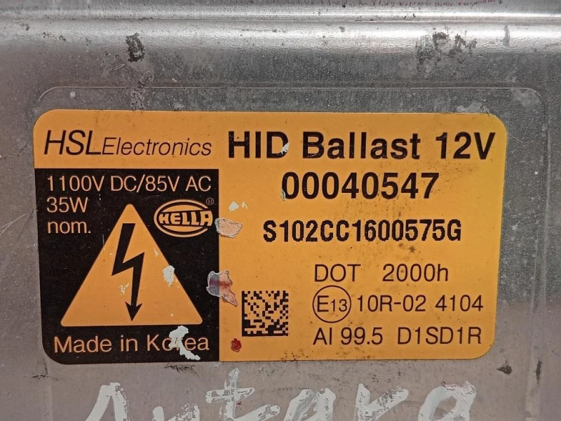 Centralina Proiettori Xenon 00040547 Opel Antara A 2011