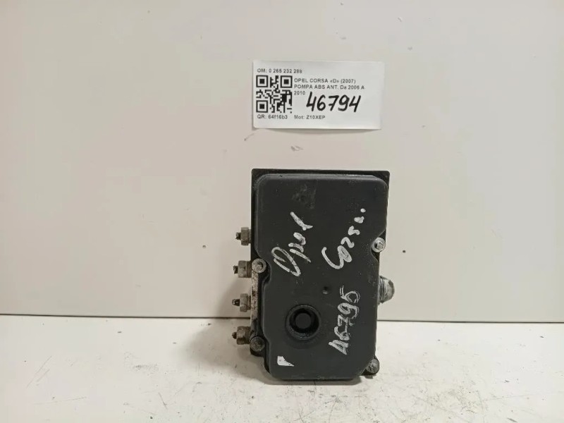 Pompa ABS ANT 0 265 232 288 Opel Corsa D 2007