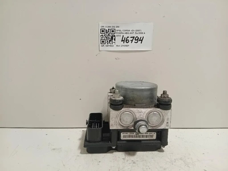 Pompa ABS ANT 0 265 232 288 Opel Corsa D 2007